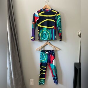 Burton fleece base layer set - kids size XS